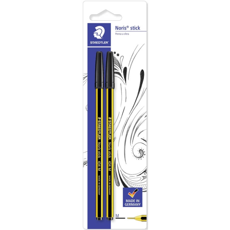 SFERA NORIS 20CF NERO BLISTERATE A 2PZ STAEDTLER