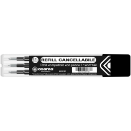 REFILL CANCELLABILE 12SC 3PZ OSAMA X FRIXION NERO