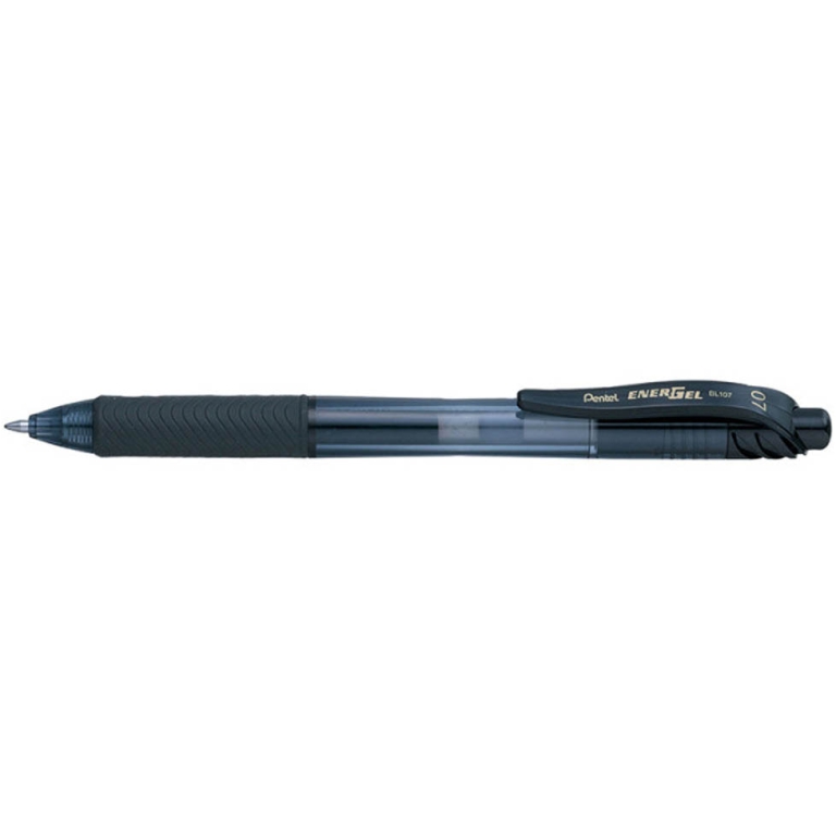 ROLLER ENERGEL 0,7 12PZ  NERO SCATTO BL107 PENTEL