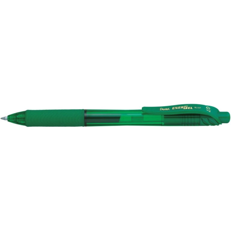 ROLLER ENERGEL 0,7 12PZ  VERDE SCATTO BL107 PENTEL