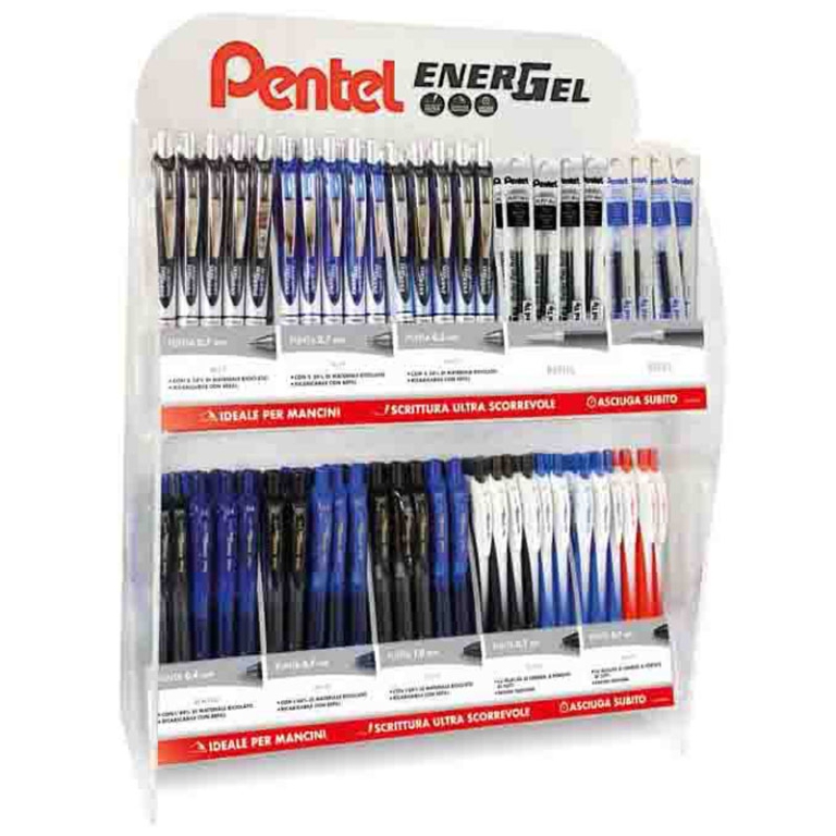 ROLLER ENERGEL 168PZ ASSORTITI EXPO PENTEL