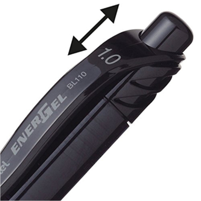 ROLLER ENERGEL 1,0 12PZ  NERO SCATTO BL110 PENTEL 3