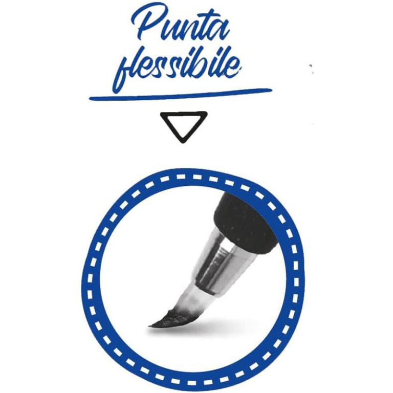 BRUSH SIGN PEN BLU POLVERE 10PZ PENTEL 3