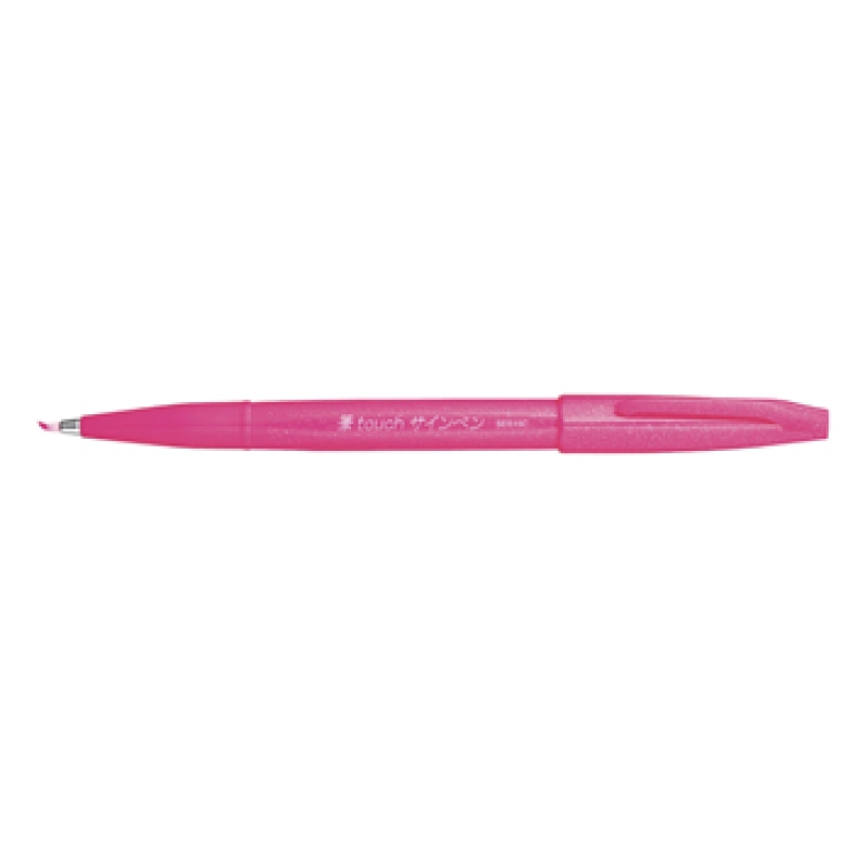 PENTEL BRUSH SIGN PEN 10PZ ROSA