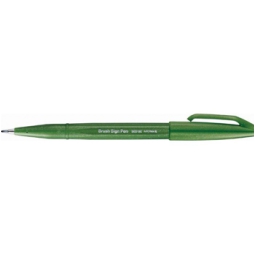 PENTEL BRUSH SIGN PEN 10PZ VERDE OLIVA