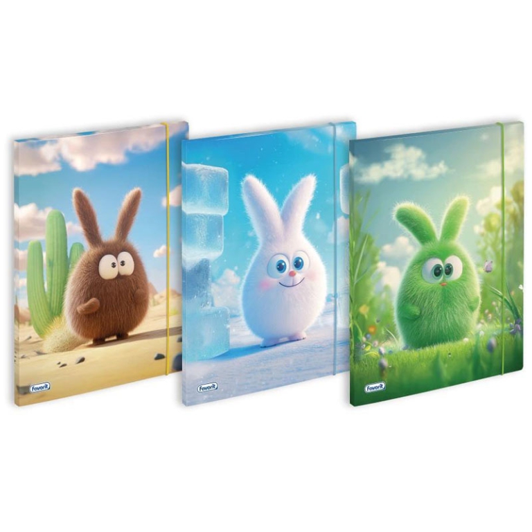 CARTELLE 3LEMBI 24X33 1CM CARTONCINO FUFFY C/EL.