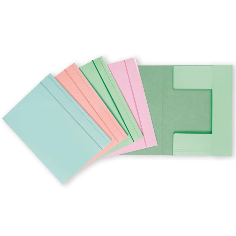 CARTELLE 3LEMBI 24X33 0-3CM CARTONCINO PASTEL C/EL