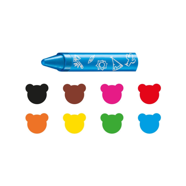 PASTELLI CERA 8 COLORI   2+ ANNI CARIOCA BABY 2