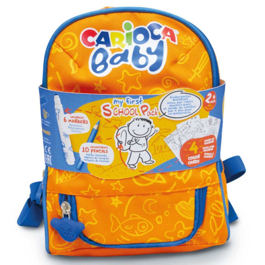 MINI ZAINO BACKPACK BABY 18X24CM CARIOCA: vendita ingrosso con