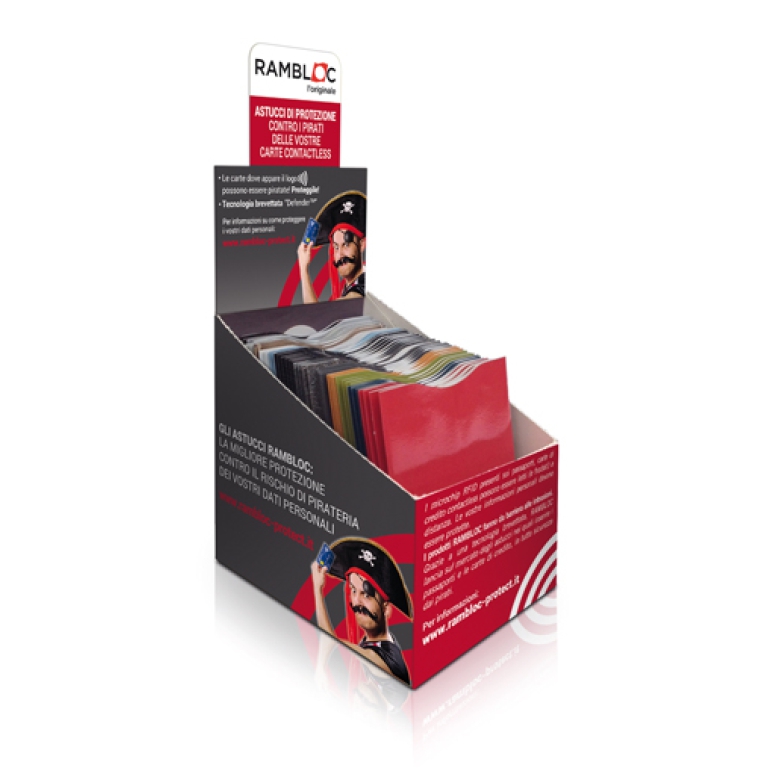 BUSTE PORTACARD 10PZ SCUDOCARD RFID SINGOLE