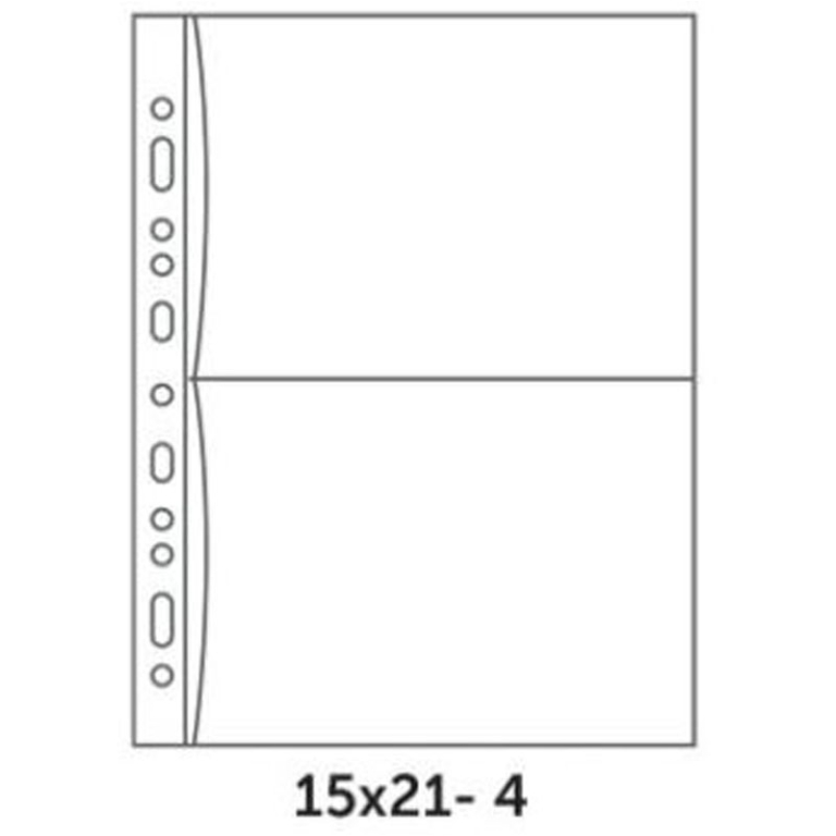 BUSTE PP. PORTAFOTO 15X21 4 POSTI A4 FORATE 10PZ
