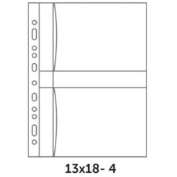 BUSTE PP. PORTAFOTO 13X18 4 POSTI A4 FORATE 10PZ
