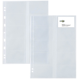 BUSTE PLASTICA FORATE A4 10 POSTI PORTA CARD 10PZ