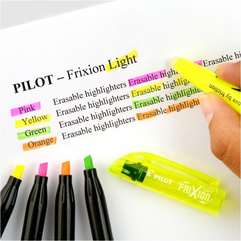 EVIDENZIATORI FRIXION GIALLO CANCELLABILE 12PZ PILOT 3