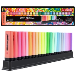 EVIDENZIATORI BOSS 23 COLORI DESKSET STABILO
