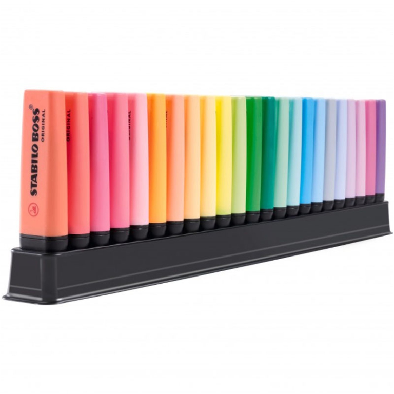 EVIDENZIATORI BOSS 23 COLORI DESKSET STABILO 3