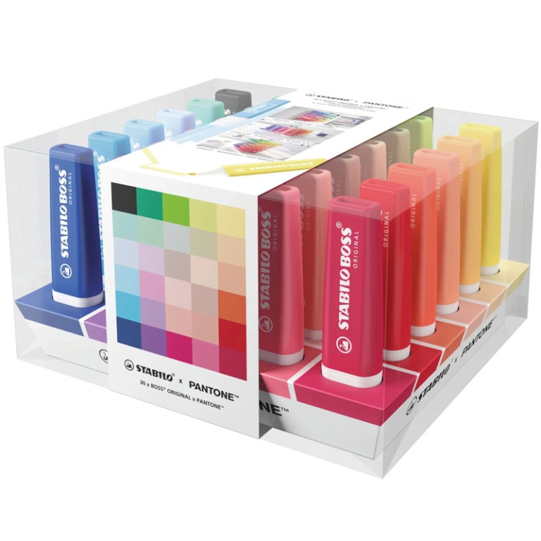EVIDENZIATORI BOSS PANTONE COFANETTO 30 COLORI
