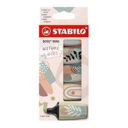 EVIDENZIATORI BOSS MINI 5PZ ASSORTITI COLORI TENUI
