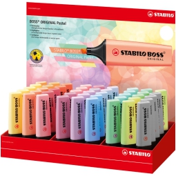 EVIDENZIATORI BOSS COLORI PASTEL 45PZ EXPO STABILO