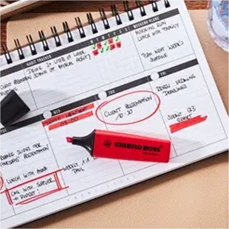 EVIDENZIATORI BOSS ROSSO ROSSO 15PZ EXPO STABILO 5