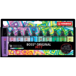 EVIDENZIATORI BOSS 10 COLORI FREDDI STABILO