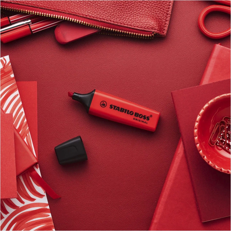 EVIDENZIATORI BOSS ROSSO ROSSO 48 10PZ STABILO 3