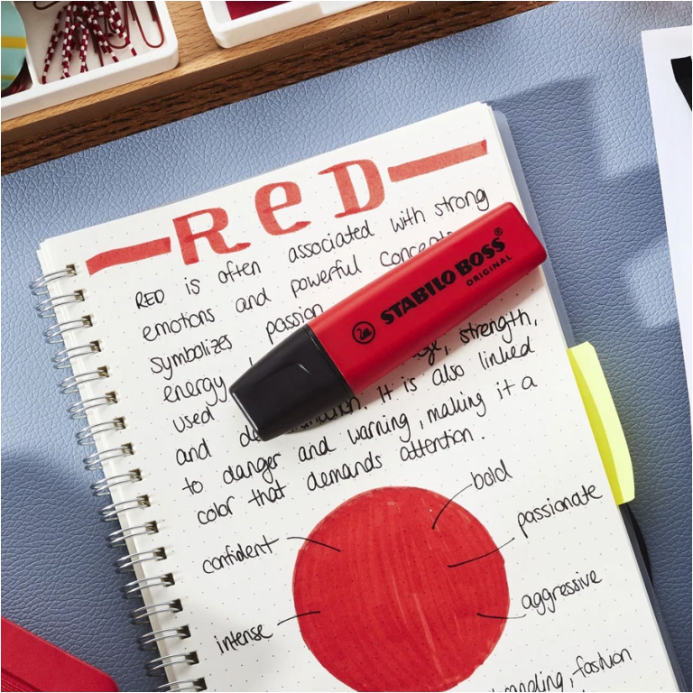 EVIDENZIATORI BOSS ROSSO ROSSO 48 10PZ STABILO 5