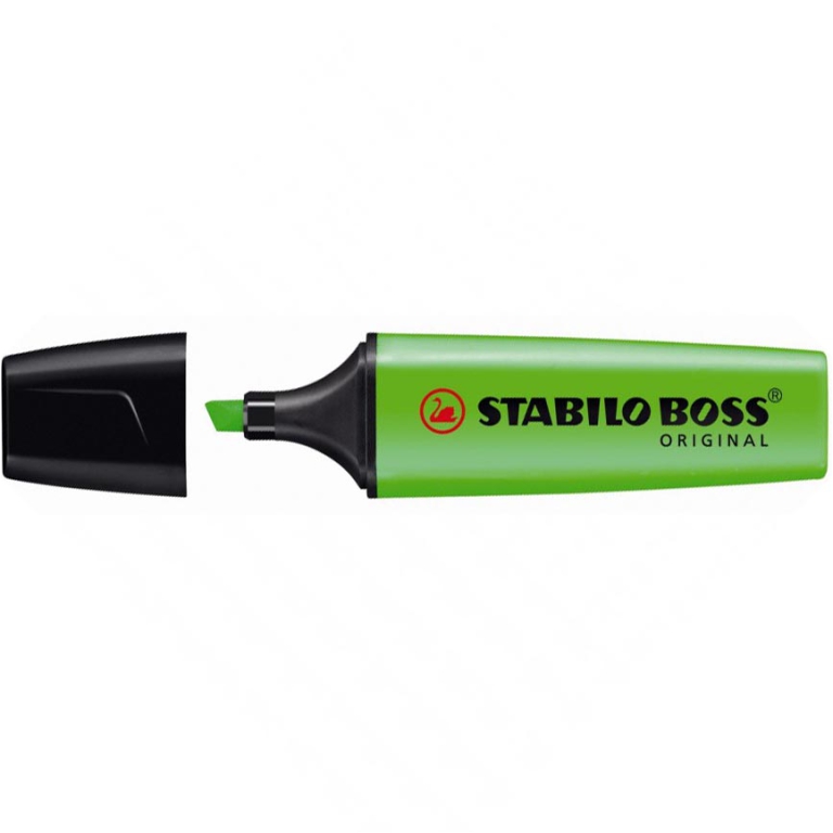 EVIDENZIATORI BOSS VERDE 33 10PZ STABILO