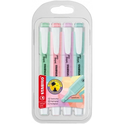 EVIDENZIATORI SWING COOL 4 COLORI PASTEL STABILO