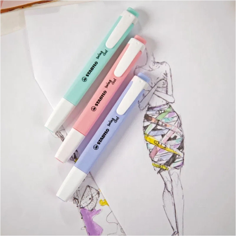 EVIDENZIATORI SWING COOL 4 COLORI PASTEL STABILO 5