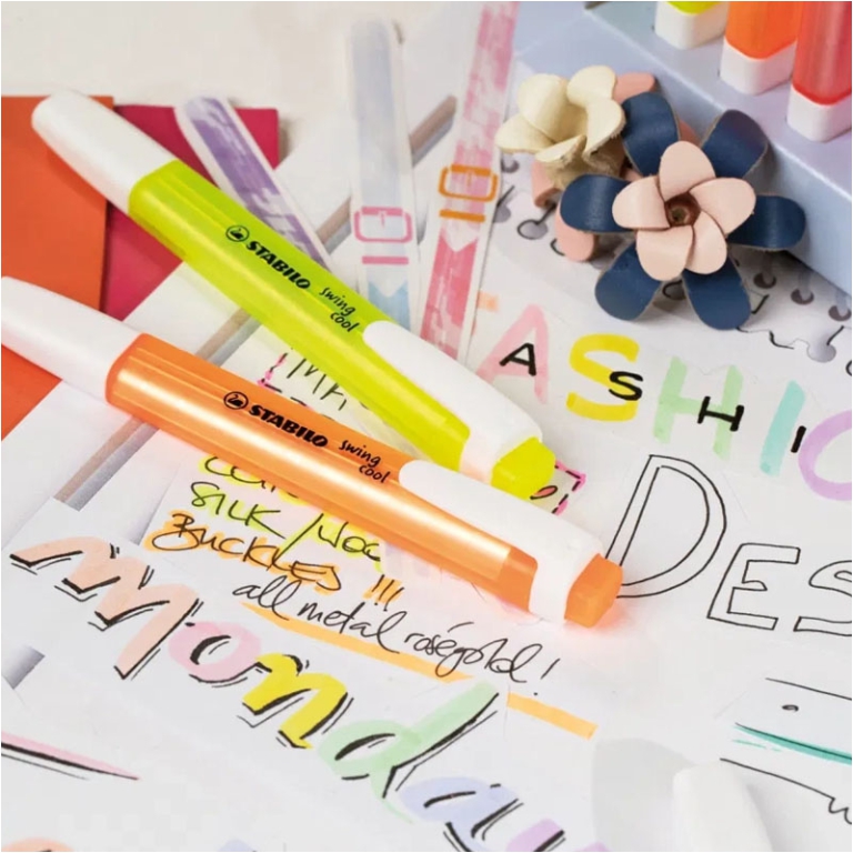 EVIDENZIATORI SWING COOL 6 COLORI IN BUSTA STABILO 5