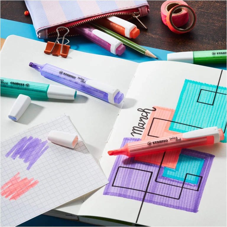 EVIDENZIATORI SWING 10PZ LAVANDA 55 STABILO 5
