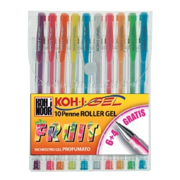 ROLLER GEL 10 COLORI     FRUIT PROFUMATI