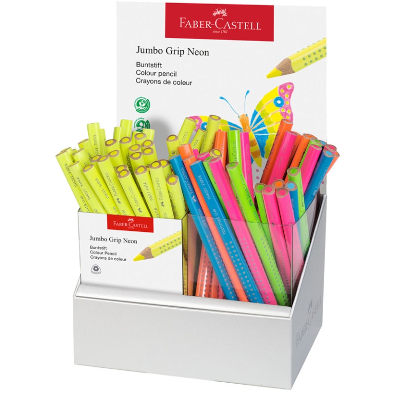 EVIDENZIATORI MATITA 72PZ JUMBO GRIP NEON FABER