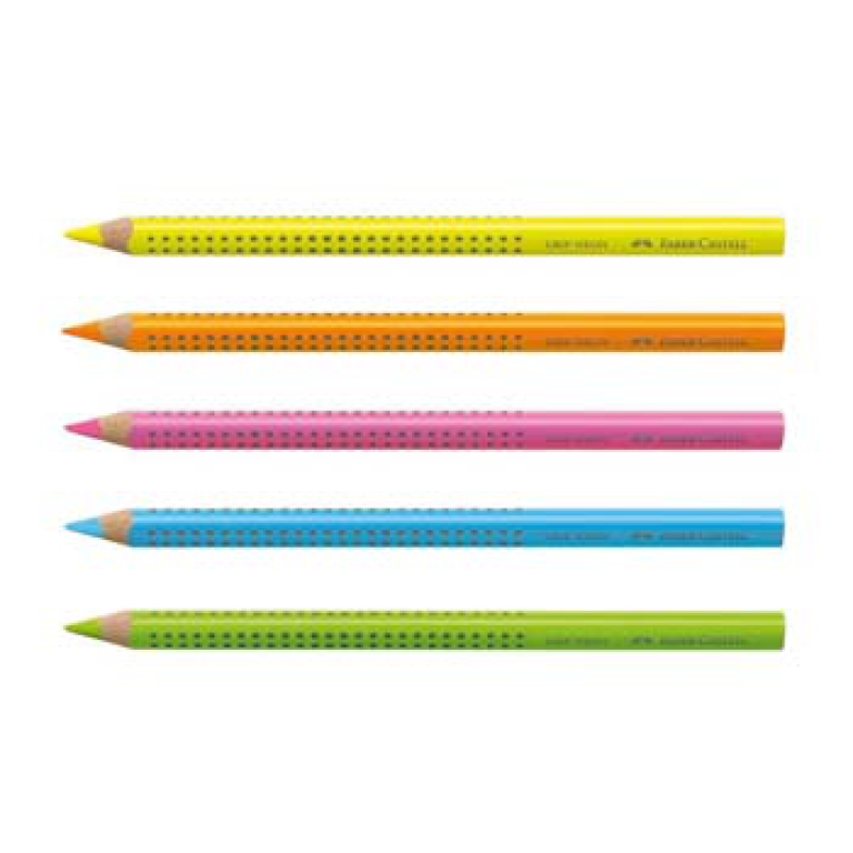 EVIDENZIATORI MATITA 72PZ JUMBO GRIP NEON FABER 2