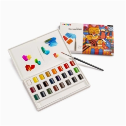 ACQUERELLO SOLIDO 24 COLORI CARIOCA PLUS