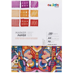 ALBUM DISEGNO MARKER     70FG A4 70GR CARIOCA