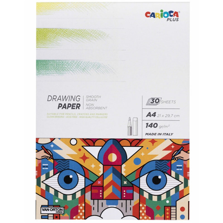 ALBUM DISEGNO DRAWING    30FG A4 140GR CARIOCA