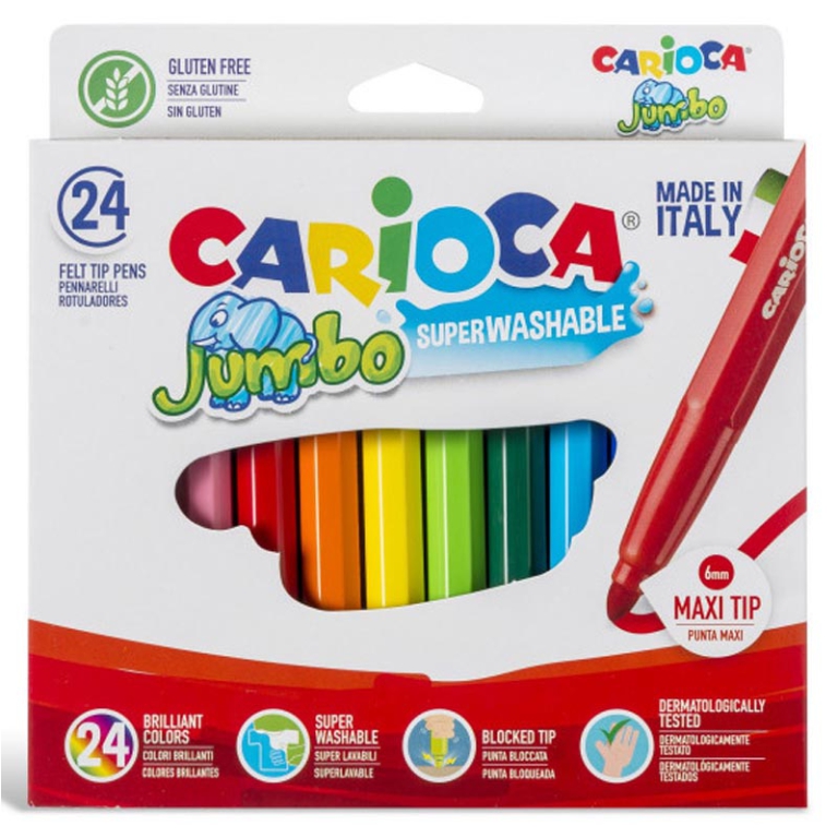 CARIOCA JUMBO 24 COLORI  6CF PENNARELLI