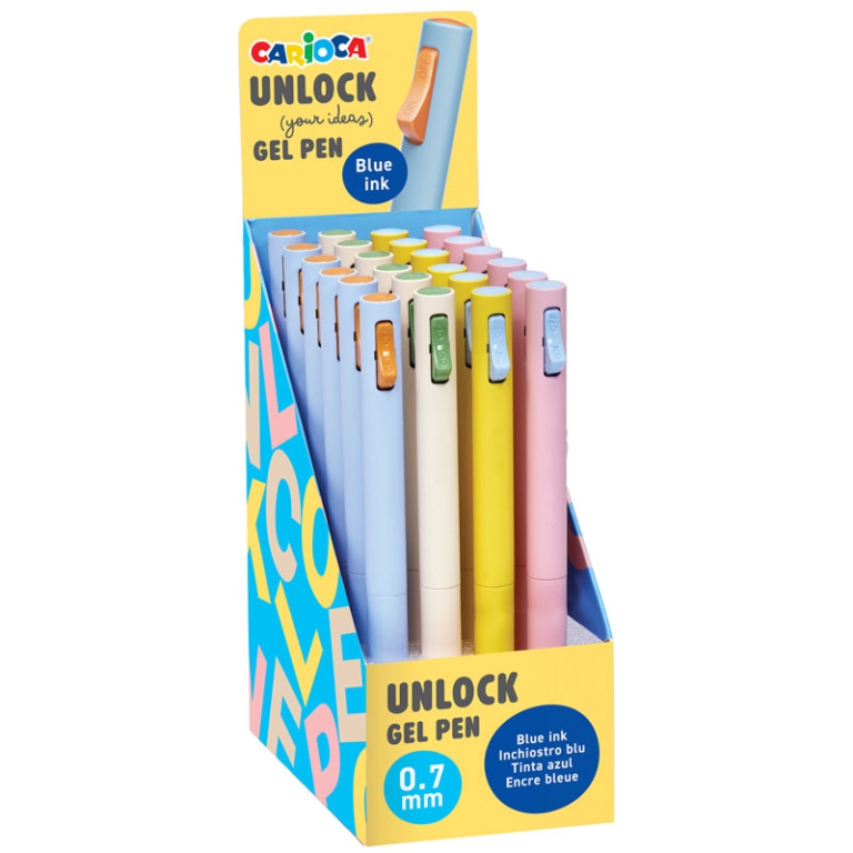 CARIOCA UNLOCK GEL PEN   24PZ EXPO BANCO
