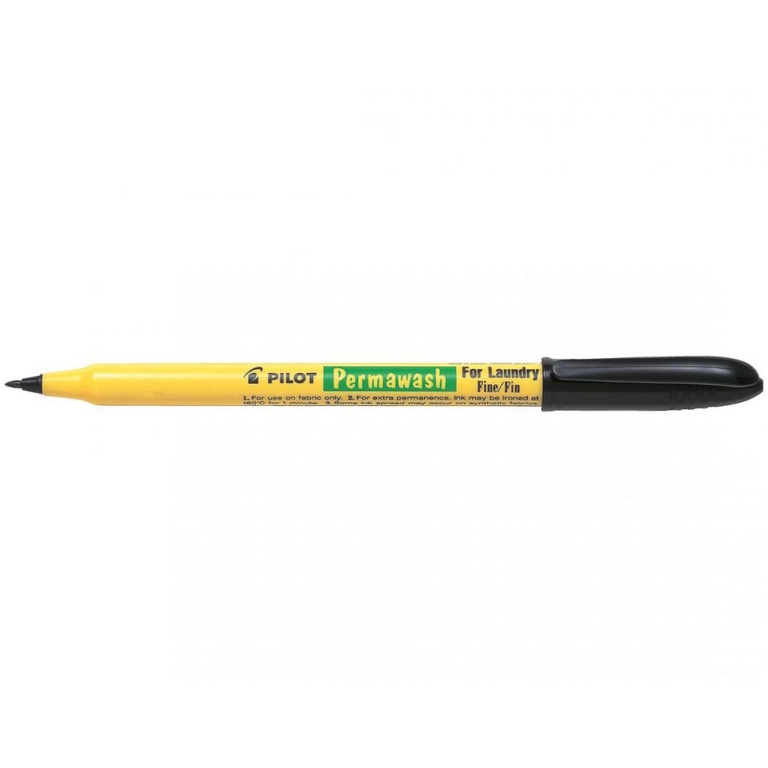 PENNARELLO TESSUTO NERO 12MM BIANCHERIA 12PZ PILOT