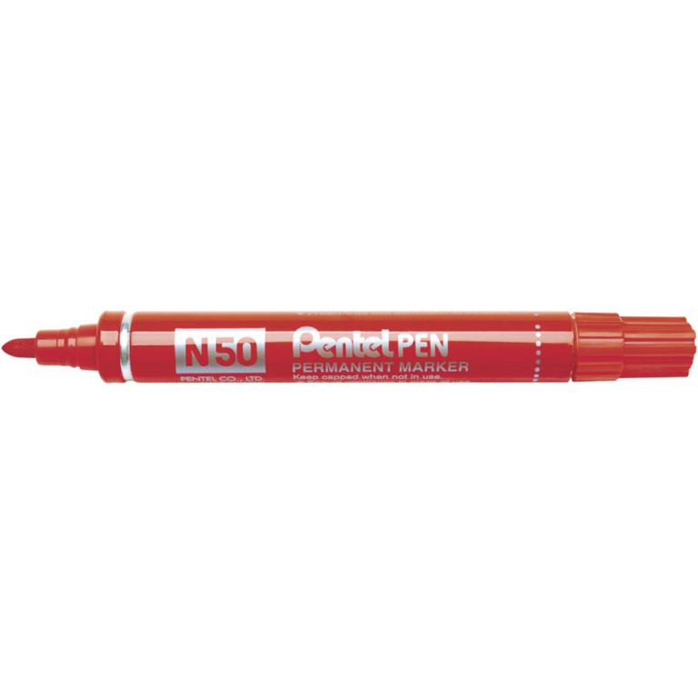 PENNARELLO N50 ROSSO 12PZ PENTELPEN PUNTA TONDA