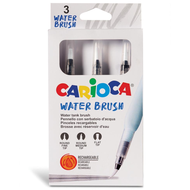 PENNELLI WATER BRUSH     3PZ CARIOCA A SERBATOIO