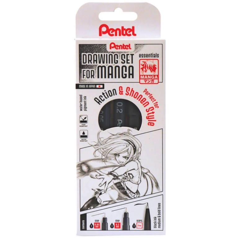 PENNARELLI MANGA SET 3PZ PENTEL 3