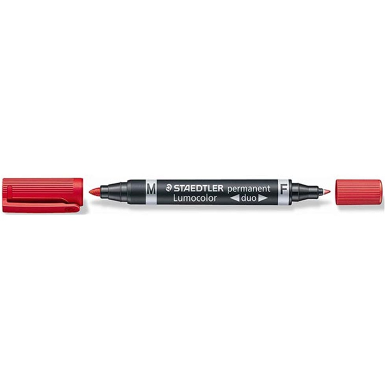 LUMOCOLOR 10PZ DUO ROSSO PENNARELLO STAEDTLER