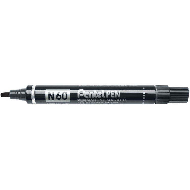 PENNARELLO N60 NERO 12PZ PENTELPEN PUNTA SCALPEL.