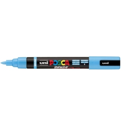 UNI POSCA BRUSH AZZURRO  PC5 MEDIO PENNARELLO