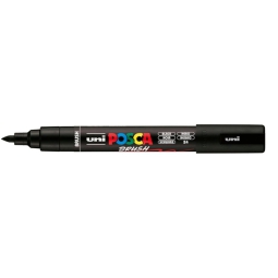UNI POSCA BRUSH NERO     PC5 MEDIO PENNARELLO