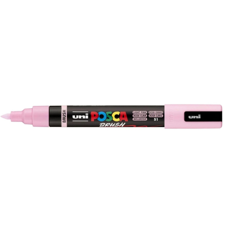 UNI POSCA BRUSH ROSA CHIARO PC5 MEDIO PENNARELLO