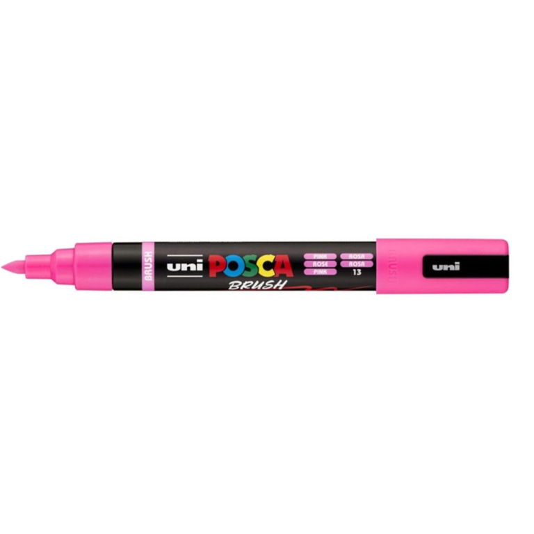 UNI POSCA BRUSH ROSA PC5 MEDIO PENNARELLO